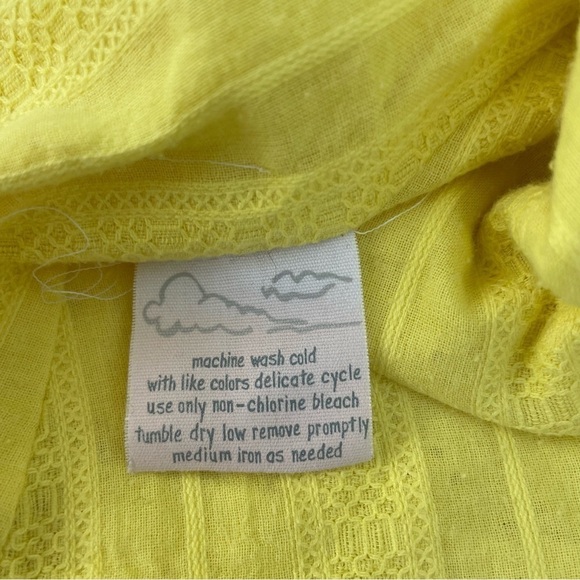 Anthropologie Elevenses Yellow Eyelet Jacket - Picture 3 of 5